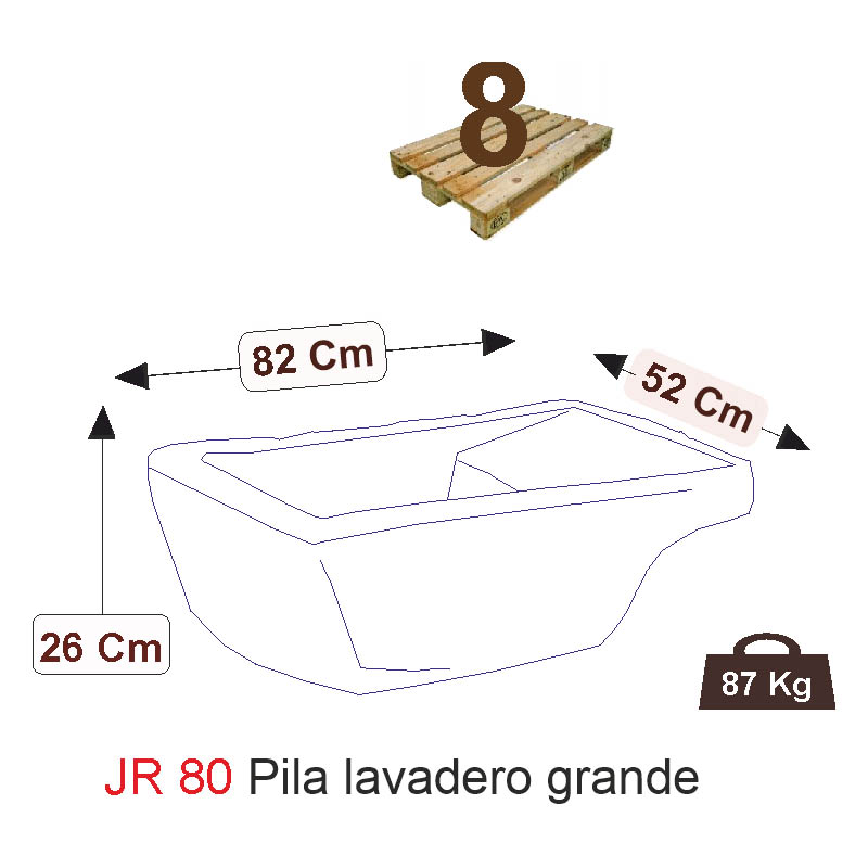 PILA LAVADERO GRANDE (CENIZA)