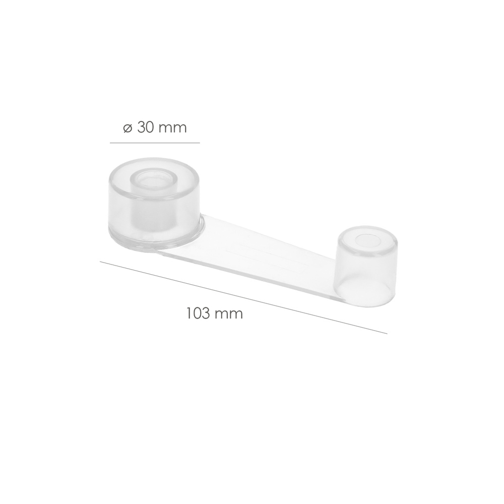 TOPE PUERTA ADH RETENEDOR TRANSPARENTE