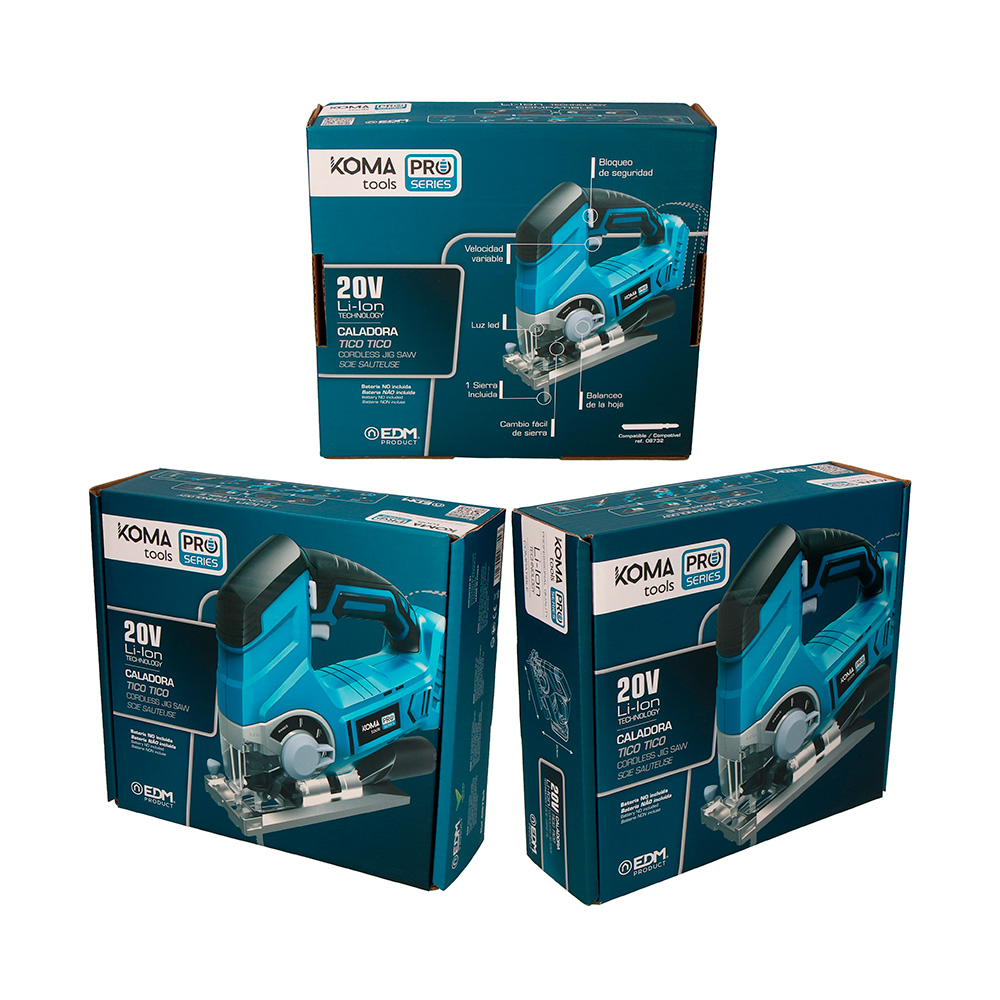 CALADORA 20V (SIN BATERIA Y CARGADOR) KOMA TOOLS PRO SERIES BATTERY EDM