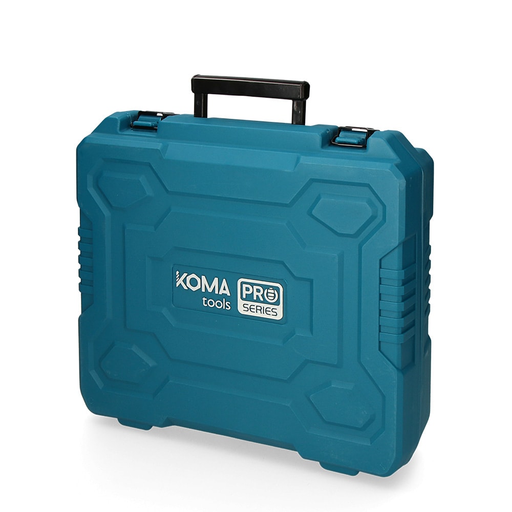 KIT TALADRO PERCUTOR/ATORNILLADOR 20V CON 2 BATERIAS 2.0 AH Y CARGADOR KOMA TOOLS PRO SERIES BATTERY