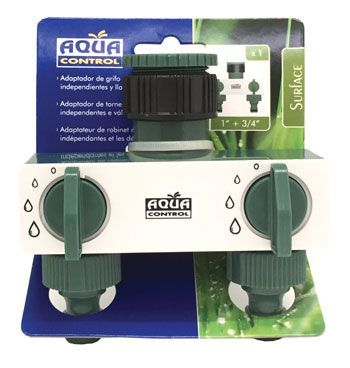 DERIVACION 2 SALIDAS 1&quot; - 3/4&quot; CON ADAPTADORES DE