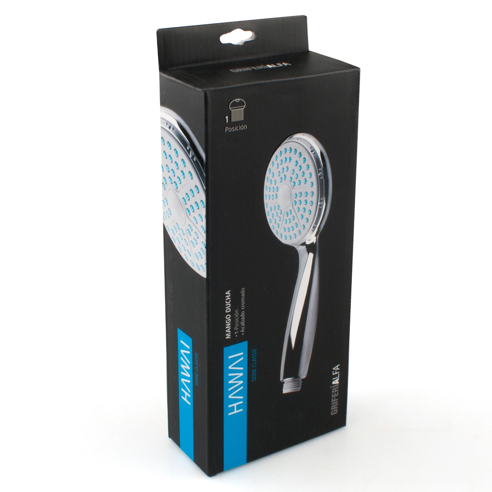 MANGO DUCHA HAWAI 1 POSICION CROMADO