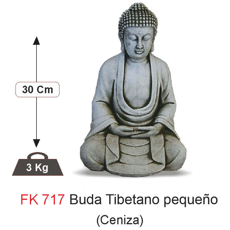 BUDA TIBETANO PEQUEÑO (CENIZA)