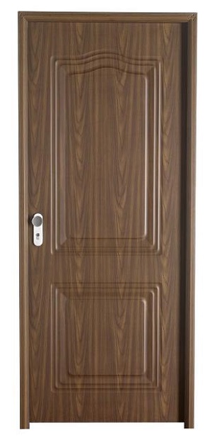 PUERTA ENTRADA VEDAT PVC NOGAL ACC INOX IZQDA 890X2100