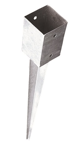 SOPORTE POSTE CLAVAR 9X9X75CM