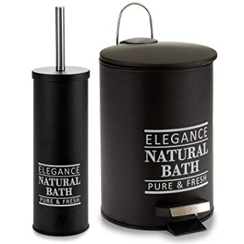 JGO ESCOBILLERO PAPELERA 5L NEGRA LETRAS