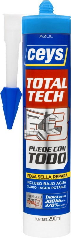 CEYS TOTAL TECH AZUL CARTUCHO 290ML**