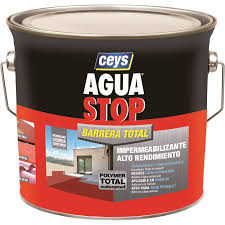 IMPERMEABILIZANTE AGUA STOP BARRERA TOTAL 4KG GRIS CLARO**