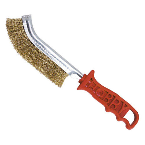 CEPILLO MANUAL ACERO LATONADO MANG. ROJO