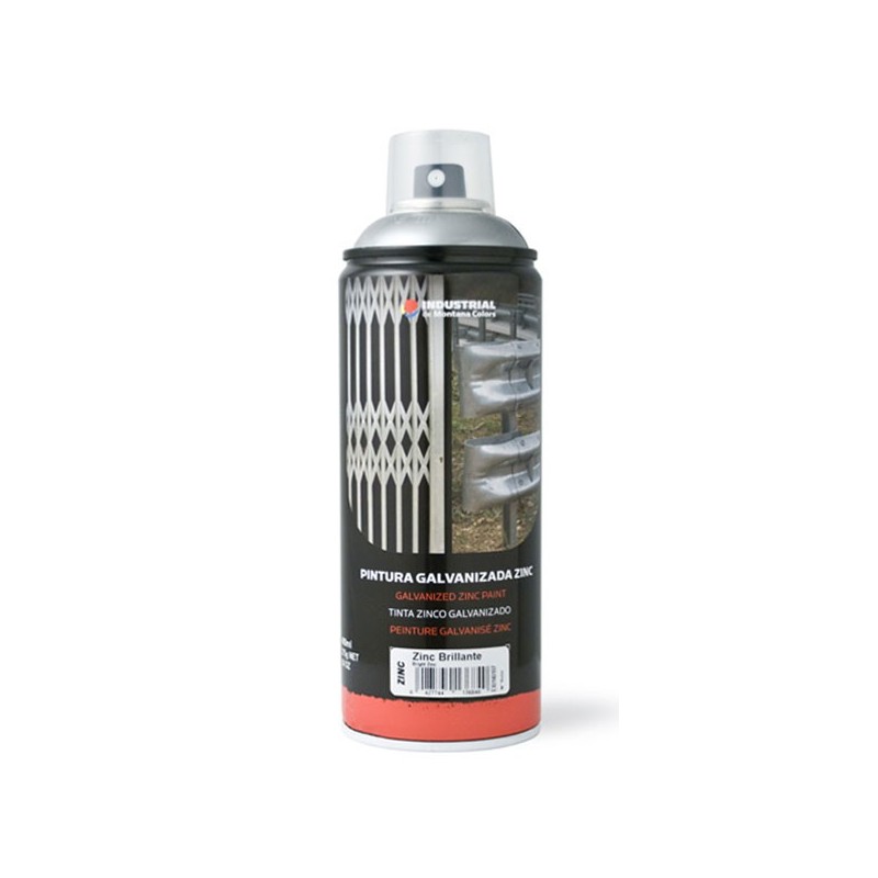 SPRAY PINTURA MTN PRO PLATA GALVANIZADA (ZINC BRILLANTE) 400ML