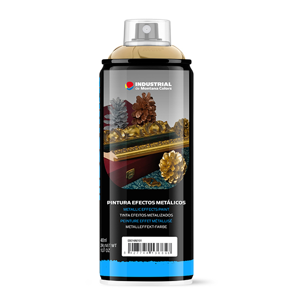 SPRAY MTN PRO ORO  CROMADO 400ML