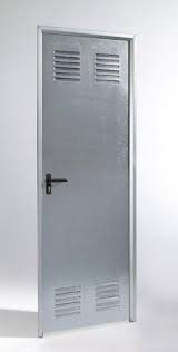 PUERTA GALVANIZADA VENTILADA 890X2000 DERECHA