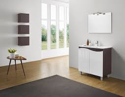 MUEBLE DE BAÑO ROMA BLANCO/WENGUE 80