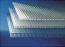 PLACA TRANSLUCIDA INCOLORA DE POLICARBONATO CELULAR DE 3X2,1X0,10