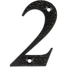 NUMERO 2 4&quot; ACERO NEGRO (D)