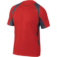 CAMISETA BALI ROJO/GRIS 100%POLIESTER