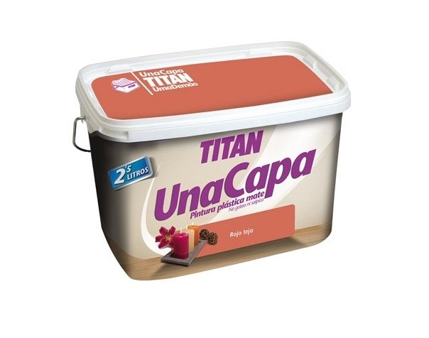 TITAN UNA CAPA ROJO TEJA 2´5 L