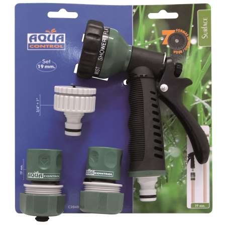 SET CONECTADORES 19 MM CON PISTOLA BIMATERIA 7 FOR