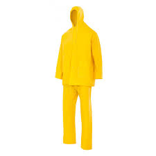 TRAJE LLUVIA 100% PVC AMARILLO
