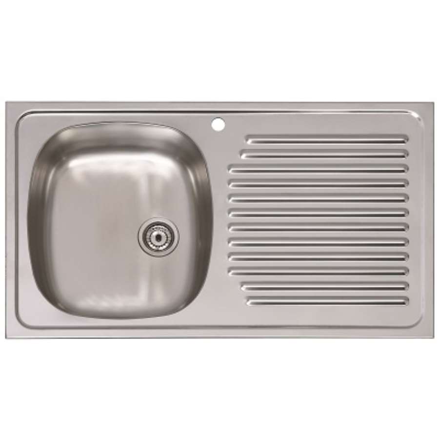 FREGADERO INOX ARES 1SENO+ESCURRIDOR 80X45 DO &quot;VG&quot;