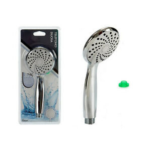 TELEFONO DUCHA 3 FUNCIONES ESPIRAL PLATA