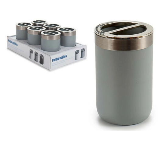 PORTACEPILLOS ACERO INOX GRIS