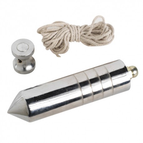 PLOMADA NUEZ HIERRO C/CUERDA 500GMRS COPRA