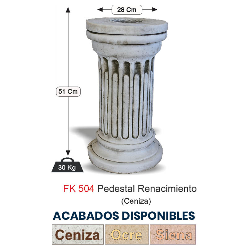 PEDESTAL RENACIMIENTO (OCRE)