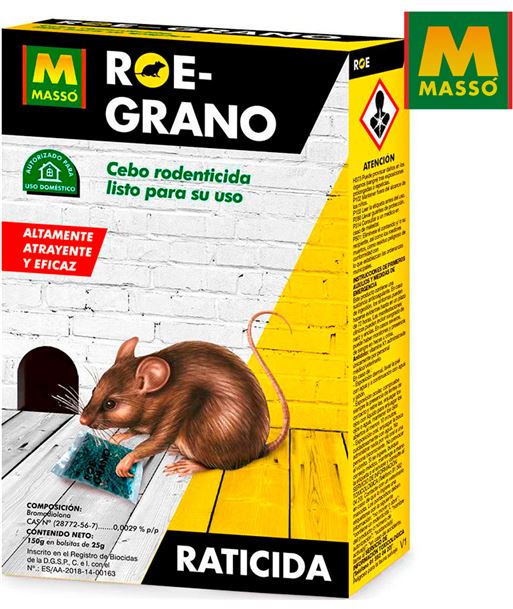 RATICIDA CEREAL ROE GRANO 150GMS
