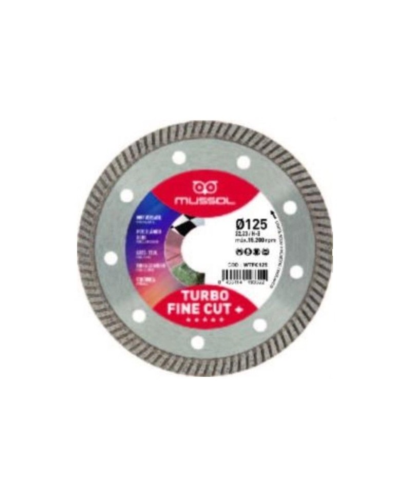 DISCO DIAMANTE TURBO FINE CUT EVO+ 115MM EJE 22,23